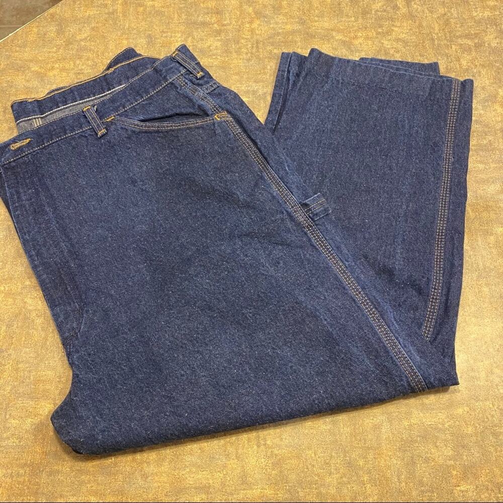 Big Ben Dark Wash Jeans Men's Waist Size 44 w/ 26" Inseam Hemmed Short Cotton